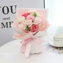 Holding Flowers Pink