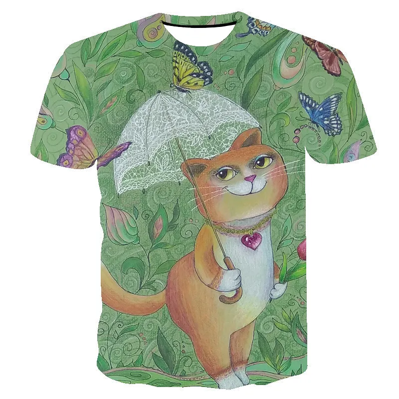 Summer Short Sleeved Digital Printing Fashion T-Shirt - Awtx002
