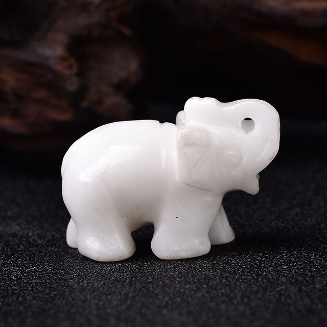 1PC Natural Crystal Rose Quartz Elephant Amethyst Obsidian — foto 3