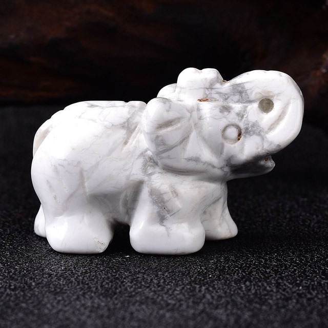 1PC Natural Crystal Rose Quartz Elephant Amethyst Obsidian — foto 8