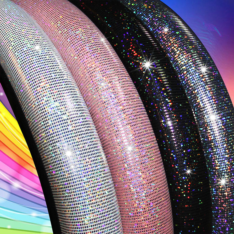 Elastic Band Type Elastic Car Steering Wheel Cover Without Inner Ring Colorful Glitter Sequin Car Grip Cover — foto 8