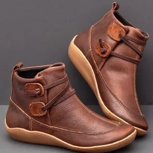 Lun Wind Snow Shoes Martin Boots Ladies Brown - Shop at LoveMi