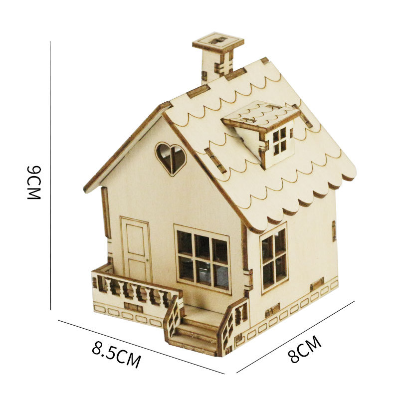 Wooden music box with sounding music box (a)