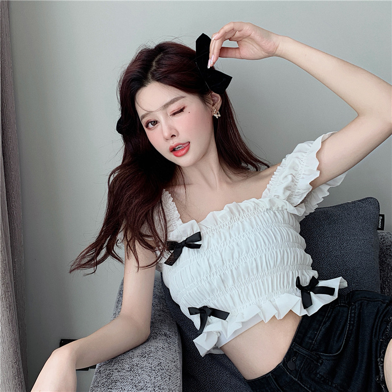 Summer New French Retro Chiffon Shirt