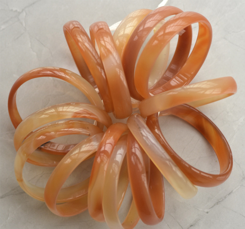 54Mm Brazilian White Chalcedony Bracelet Women