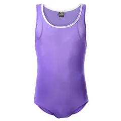 Men'S Super Soft Sexy Underwear Wowhomme Indoor Fitness One-Piece Swimsuit Outdoor Sportswear - Purple - View 1