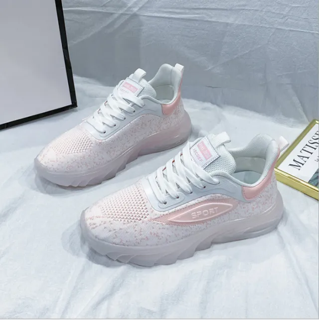 Women Autumn New Korean Running Shoes Pink - Shop at LoveMi