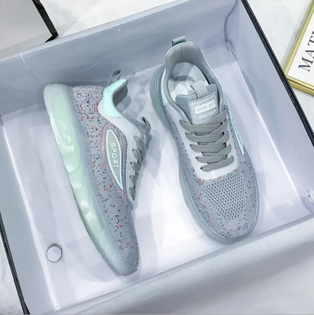 Women Autumn New Korean Running Shoes Grey - Shop at LoveMi