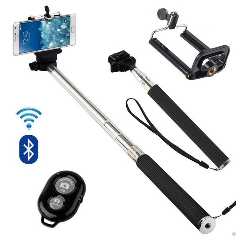 Selfie stick and clip and self