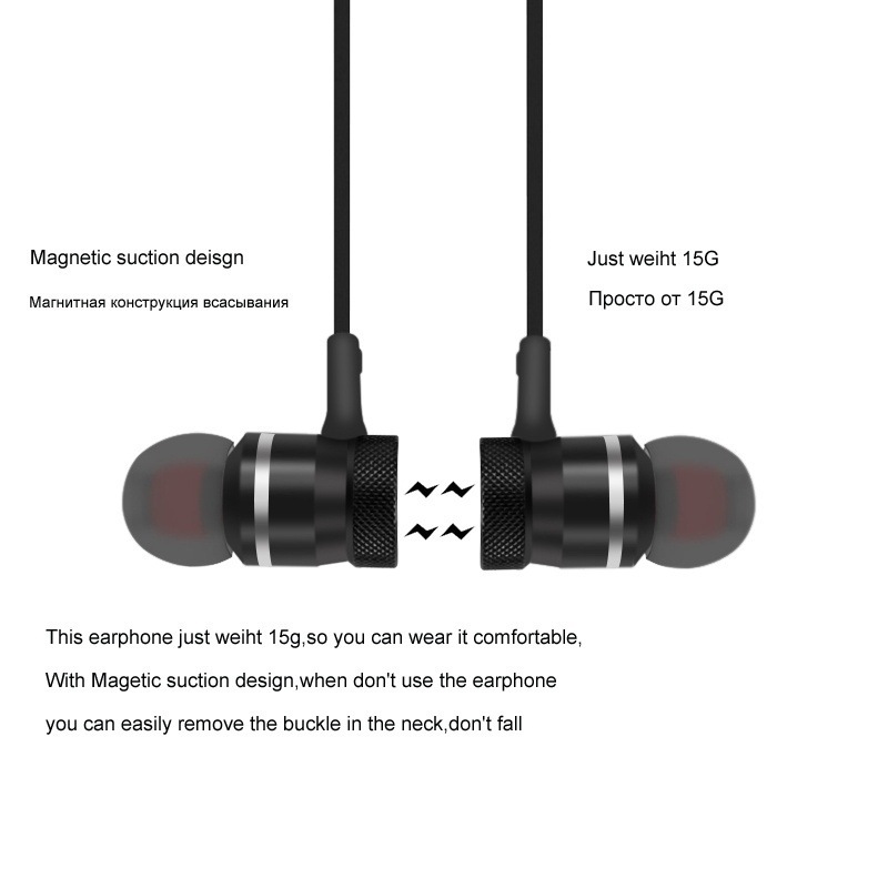 Magnetic Bluetooth Headset TWS Metal Wireless