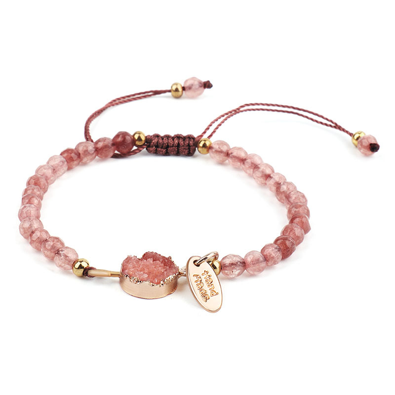 New Cross-Border Jewelry 4Mm Faceted Stone Bracelet Hand-Woven Stone Bracelet — foto 2