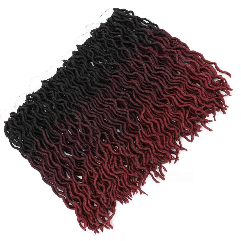 Ombre Curly Crochet Hair Synthetic Braiding Hair Extensions - 2Style