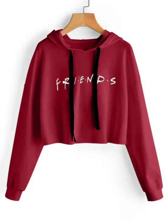A Monogrammed Long Sleeved Hoodie Red - Shop at LoveMi