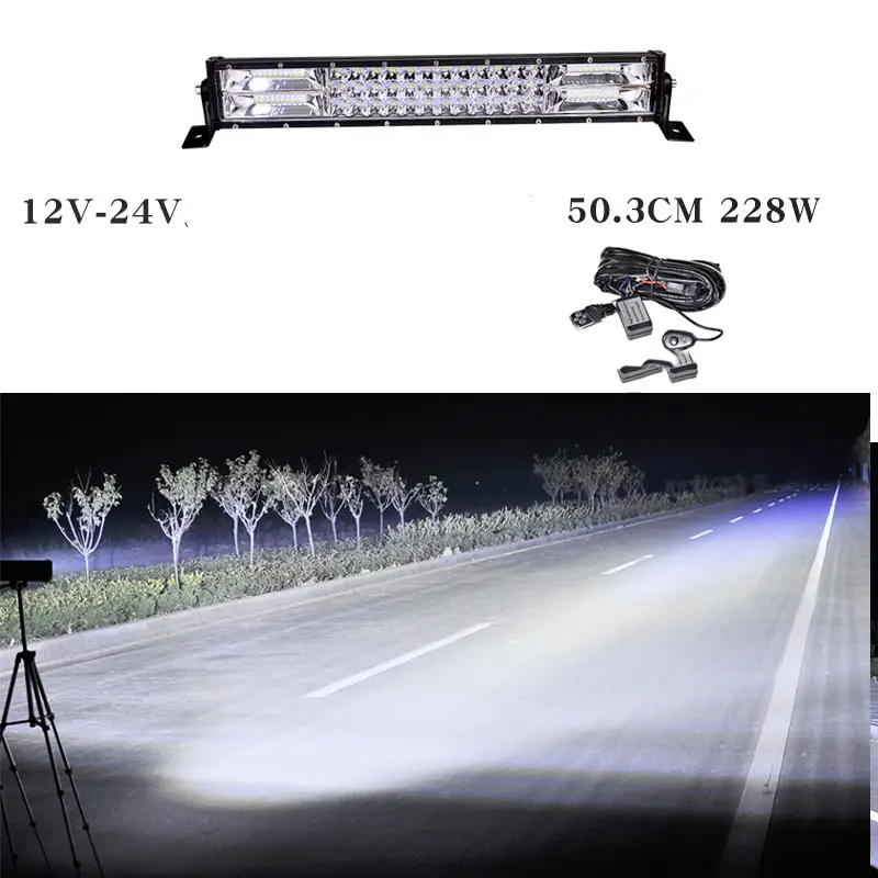 Light Bar 12V 24V Truck Middle Bar Light Super Bright Bright Light