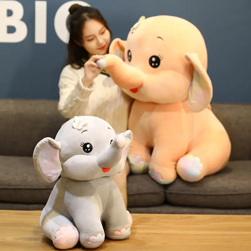 Creative Cute Elephant Doll Plush Toy Children Sleeping Pillow Vibrato Net Celebrity Doll Wholesale Cross-Border