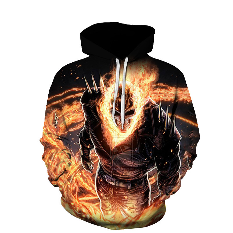 3D Digital Printing Fashion Men's And Women's Long-sleeved Pullover Hoodie Sweater Baseball Uniform