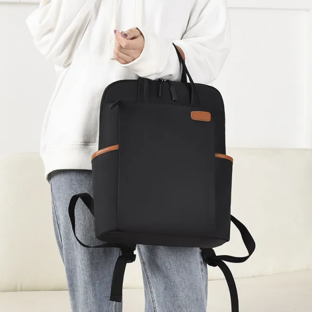 Korean Fashion 15.6 inch Computer Backpack Business Commuter Portable Backpack Black - Shop at LoveMi