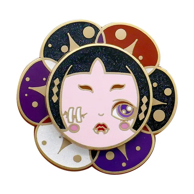 Quando Fantasy Original Design Black Kite Series Personality Brooch Unique Badge Art Enamel All Match Gift Spot - Shop at LoveMi