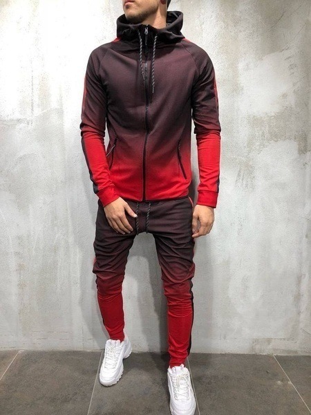 Title 2, European and American Mens Casual Two-Piece Se...