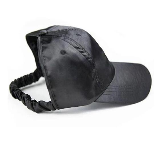 Satin Backless Ponytail Hat Baseball Women With Logo - Shop at LoveMi