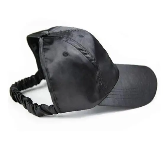 Satin Backless Ponytail Hat Baseball Women With Logo - Shop at LoveMi