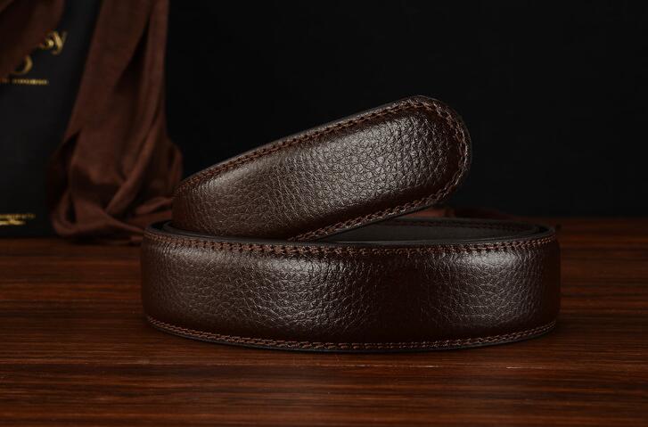 Belt Men's Belt Leather Automatic Buckle 3.5cm Belt body Business Casual Middle-aged Youth Trousers