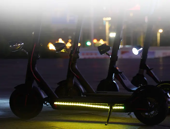 LED Strip Flashlight RGB Bar Lamp Electric Scooter Skateboard Night Safety Light Scooter Decorative Lamp