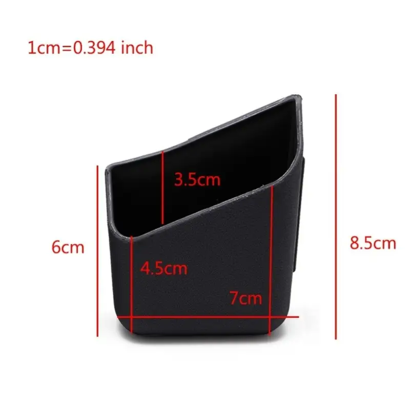 2 Pieces Of General Auto Parts Glasses Storage Box Storage Box Holder Black