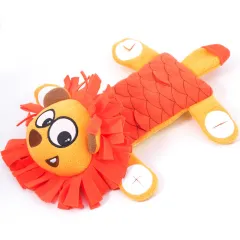 Dog Bites And Makes Noises Plush Toys - Orange Lion - View 1