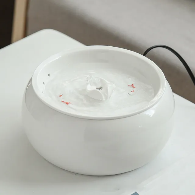 Water Circulation Cat Automatic Drinking Fountain White - Shop at LoveMi
