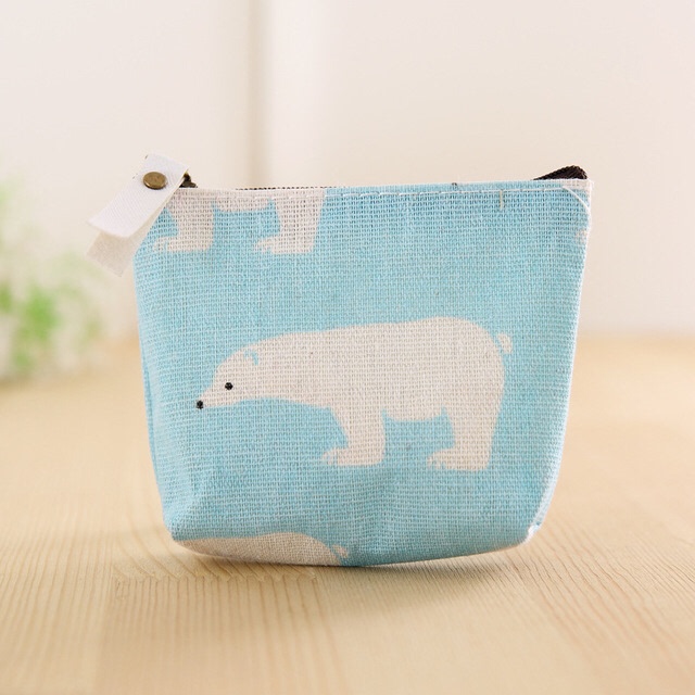 Sky blue polar bear