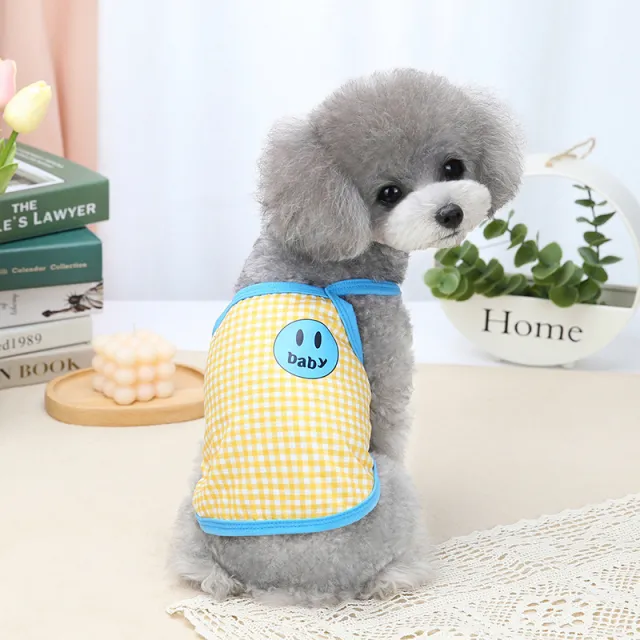 Pet Dog Clothes Spring And Summer New Clothes Yellow - Shop at LoveMi