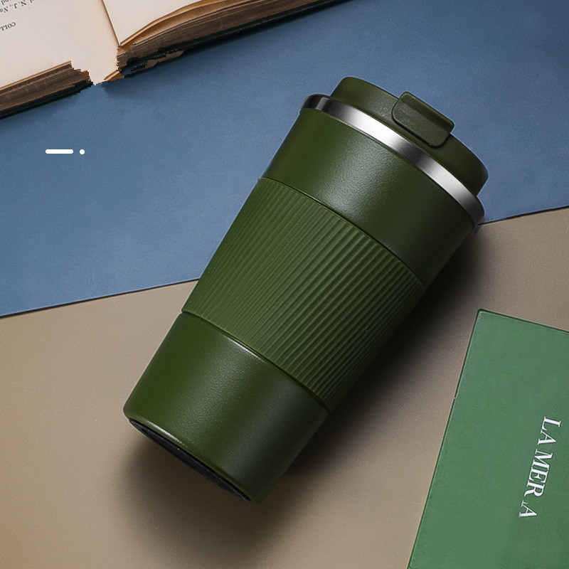 The New 304 Stainless Steel Vacuum Flask Creative Business Office Three-Generation Coffee Cup Personalized Accompanying Cup
