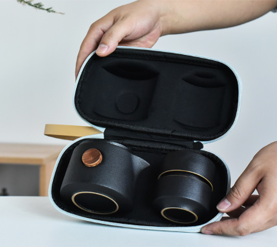 Travel Retro Ceramic Portable Household Teapot Set