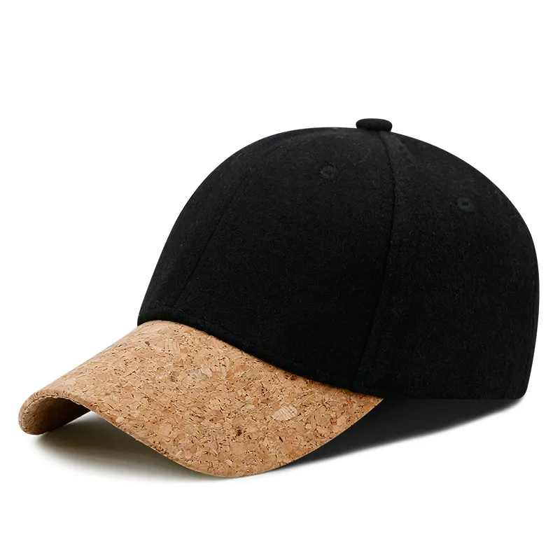 Woolen warm baseball cap