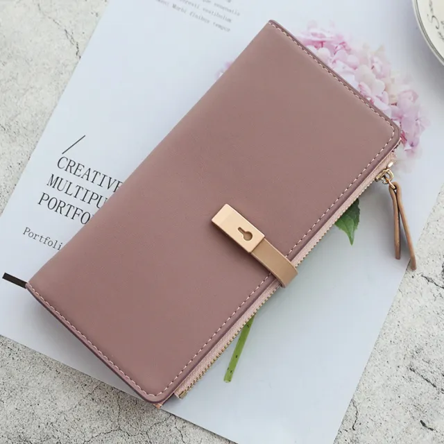 Simple, Versatile, Practical Wallet, Fashionable Personality, Small Fresh And Pure Color, Ladies Clutch Pink - Shop at LoveMi