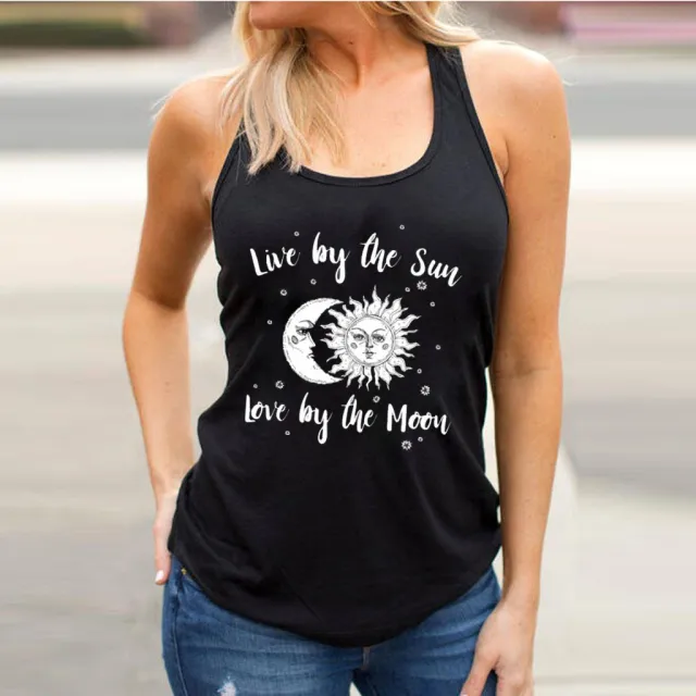 Sun Print Sleeveless Tank Top - Shop at LoveMi