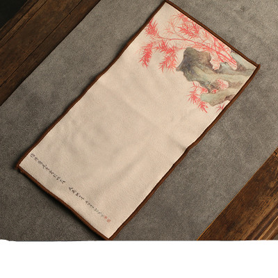 Title 3, Daantang Suede Tea Towel Household Zen Tea Tabl...