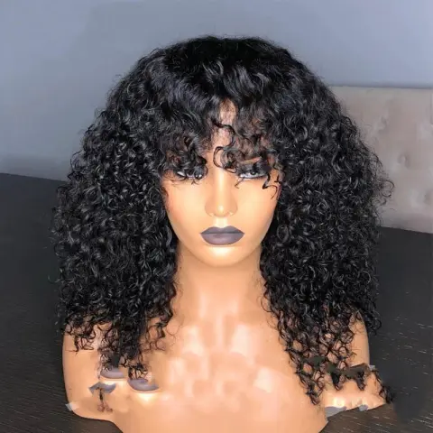 Wig Ladies Kinky Curly Short Hair