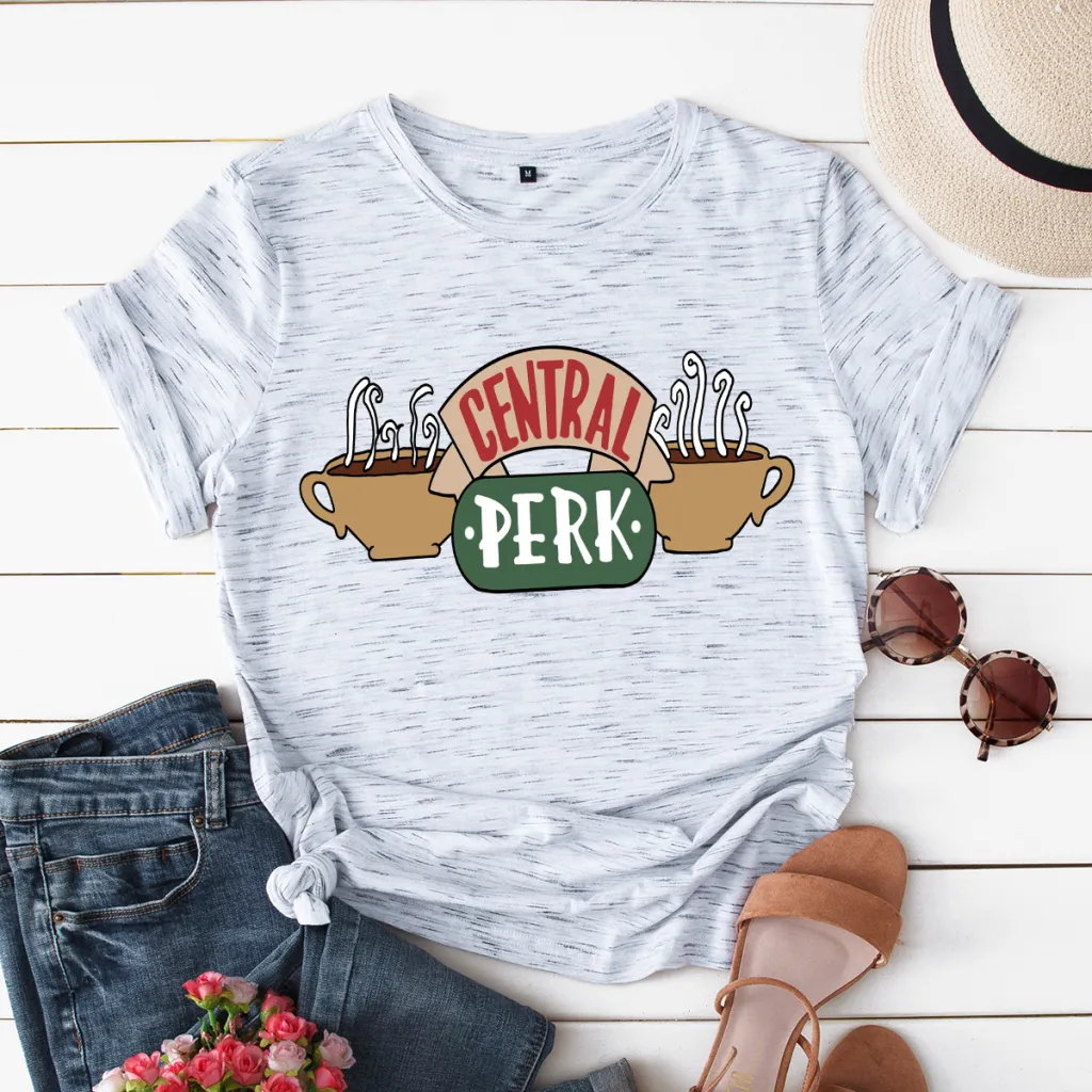 Women's CENTRAL PERK Short Sleeve T-shirt - Light Grey