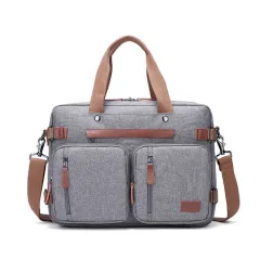 Men's Multifunctional Portable Briefcase - Grey - View 1