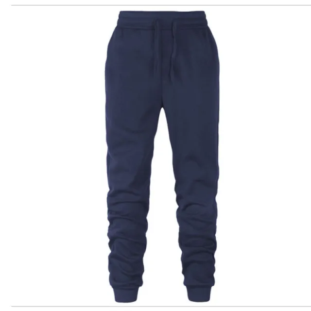 Fashion Spring And Autumn Plus Size Casual Sports Trousers Jogging Pants Blue - Shop at LoveMi
