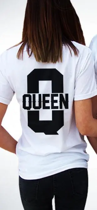 English Letters European And American Street Fashion Short sleeved T shirt White - Shop at LoveMi