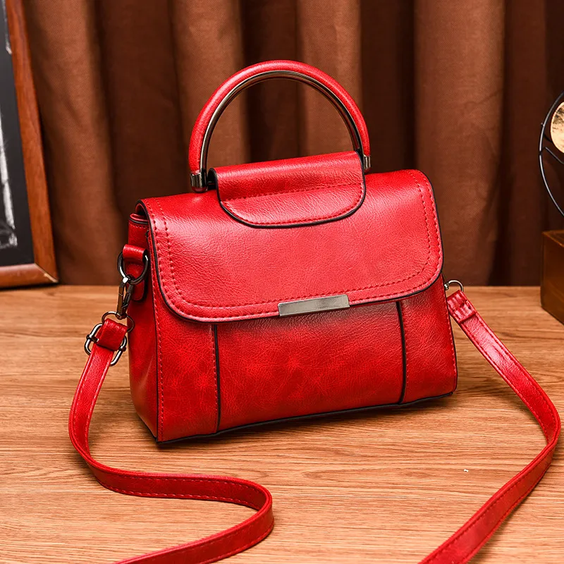 New Autumn And Winter One-Shoulder Messenger Bag - Red