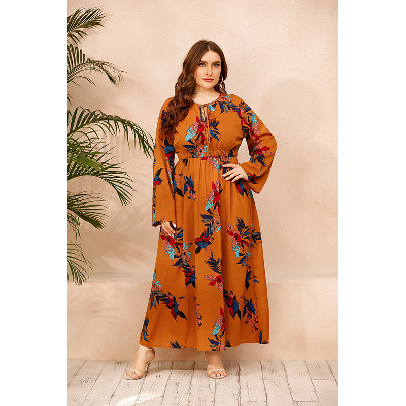 Title 4, Floral Maxi Dress for Women Long Sleep Robe Com...