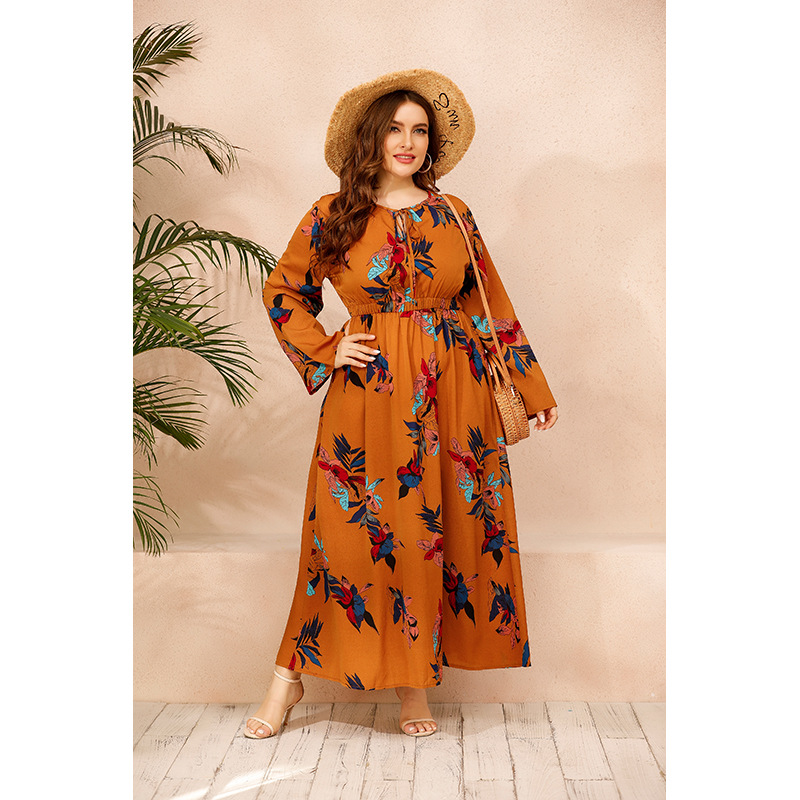 Title 3, Floral Maxi Dress for Women Long Sleep Robe Com...