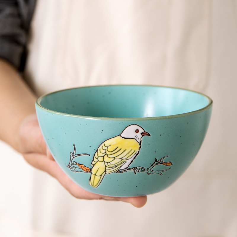 Title 3, Creative Hand Painted Rice Bowl