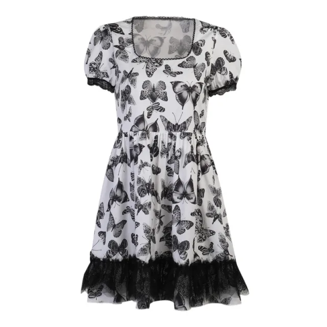 European And American Dark Butterfly A White Chest Black - Shop at LoveMi