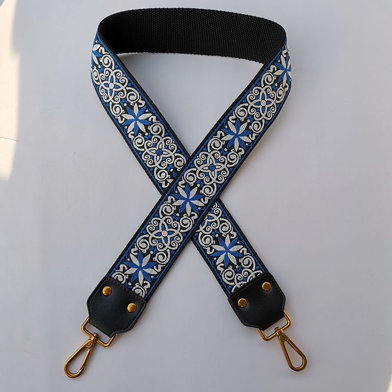 Leather Ethnic Style Wild Widened Thickened Messenger Shoulder Female Replacement Bag Strap Embroidery Accessories Backpack Belt New