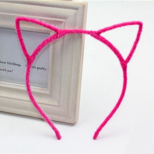Cute Cat Ear Headband Korea Super Cute Sweet Small Fresh Hairpin Headband Adult Headwear Face Wash Headband Red - Shop at LoveMi